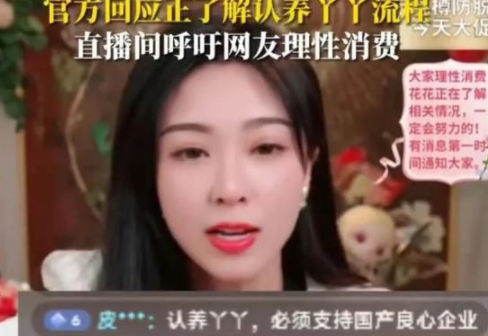 网传蜂花将认养大熊猫丫丫 蜂花直播间被网友感谢刷屏