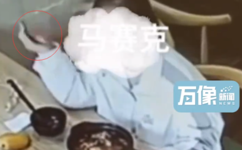女子带孩子吃饭故意往菜里扔头发 真是教坏小孩子