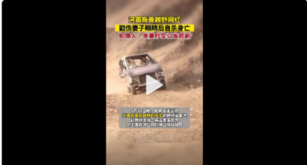 网红戳伤妻子眼睛后自杀 当地警方已介入调查此事