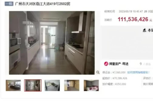 广州一户高层住宅拍出1.11亿元 贫穷限制了我的想象
