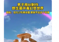 网友用AI还原吃菌子中毒后的世界 这个画面让人印象深刻