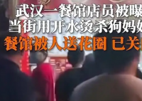 烫杀狗店员所在餐馆被喷漆撒冥币 呼吁广大市民要树立正确的价值观