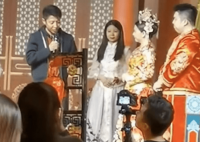 撒贝宁现身外甥婚礼客串主持 因撒贝宁的幽默而笑声不断