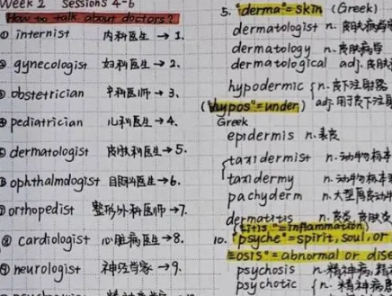 浙大学霸的笔记精美得像教科书 明白自己和学霸的差距在哪里