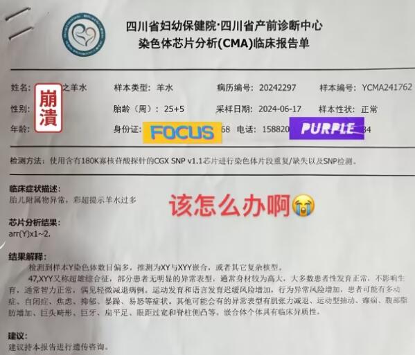 家属回应胎儿检出嵌合体超雄综合征 背后真相实在让人惊愕